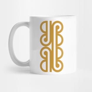 Gold Abstract geometric minimal Mug